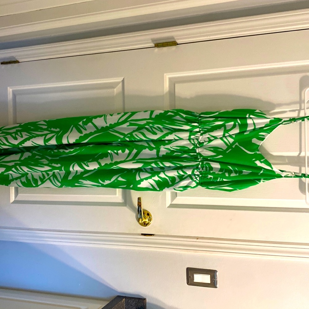 Green and White Lily Pulitzer Jumpsuit